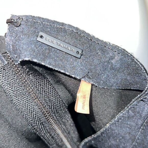 ELIE TAHARI Karli Black Scuba Stretch Dress-0 - Picture 8 of 10